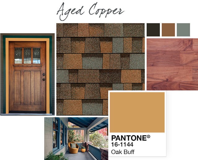 Owens Corning Shingles - Aged Copper - Design Palette 1